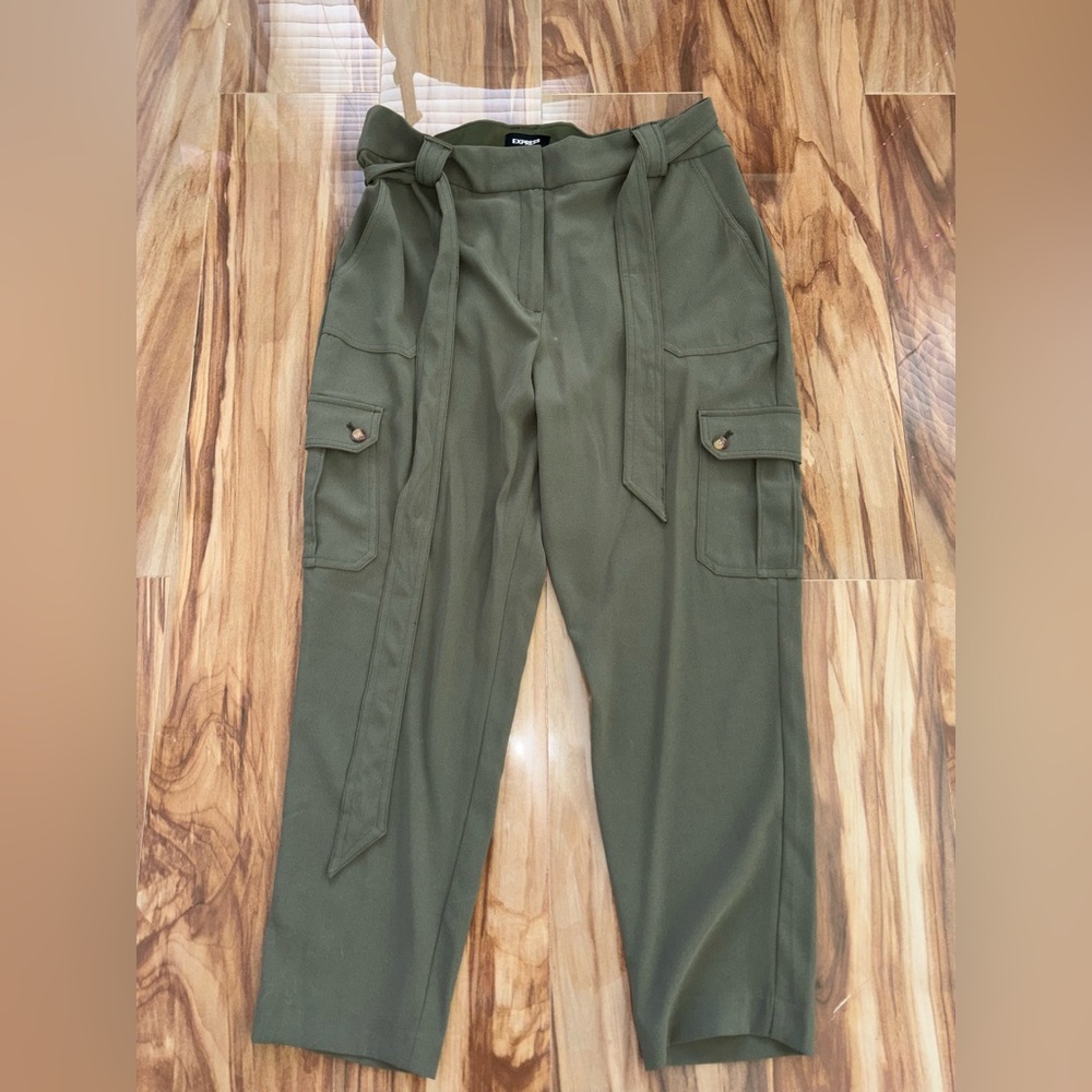 Express Olive Green Cargo Pants
